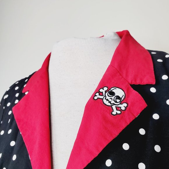Sourpuss Black and Red Polka Dot Mini Dress - Picture 8 of 13